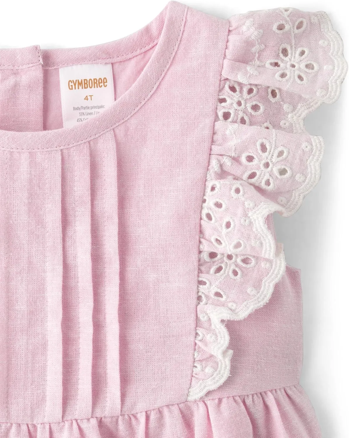 Gymboree Girls' and Toddler Short Sleeve Linen Top