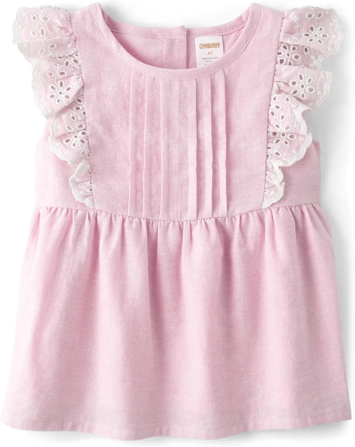 Gymboree Girls' and Toddler Short Sleeve Linen Top