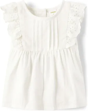 Gymboree Girls' and Toddler Short Sleeve Linen Top