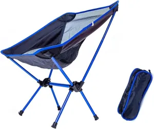 Habrur Camping Chair Fishing Chair Folding Chairs Camping Outdoor Leisure Beach Chair Rest Lunch Break Seat Portable Folding Mesh Chair Folding Backpacking Chair for Camping Lawn Chairs Outside