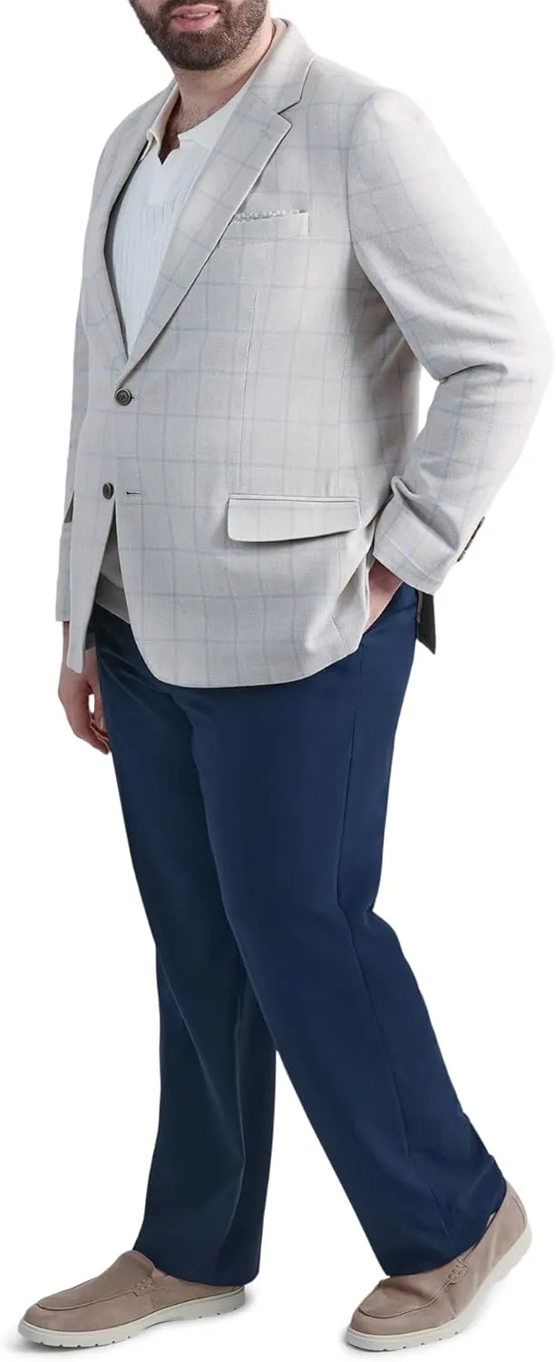 Haggar Men's JMH Premium Tailored Fit Stretch Linen Blend Sport Coat - Regular and Big & Tall Sizes