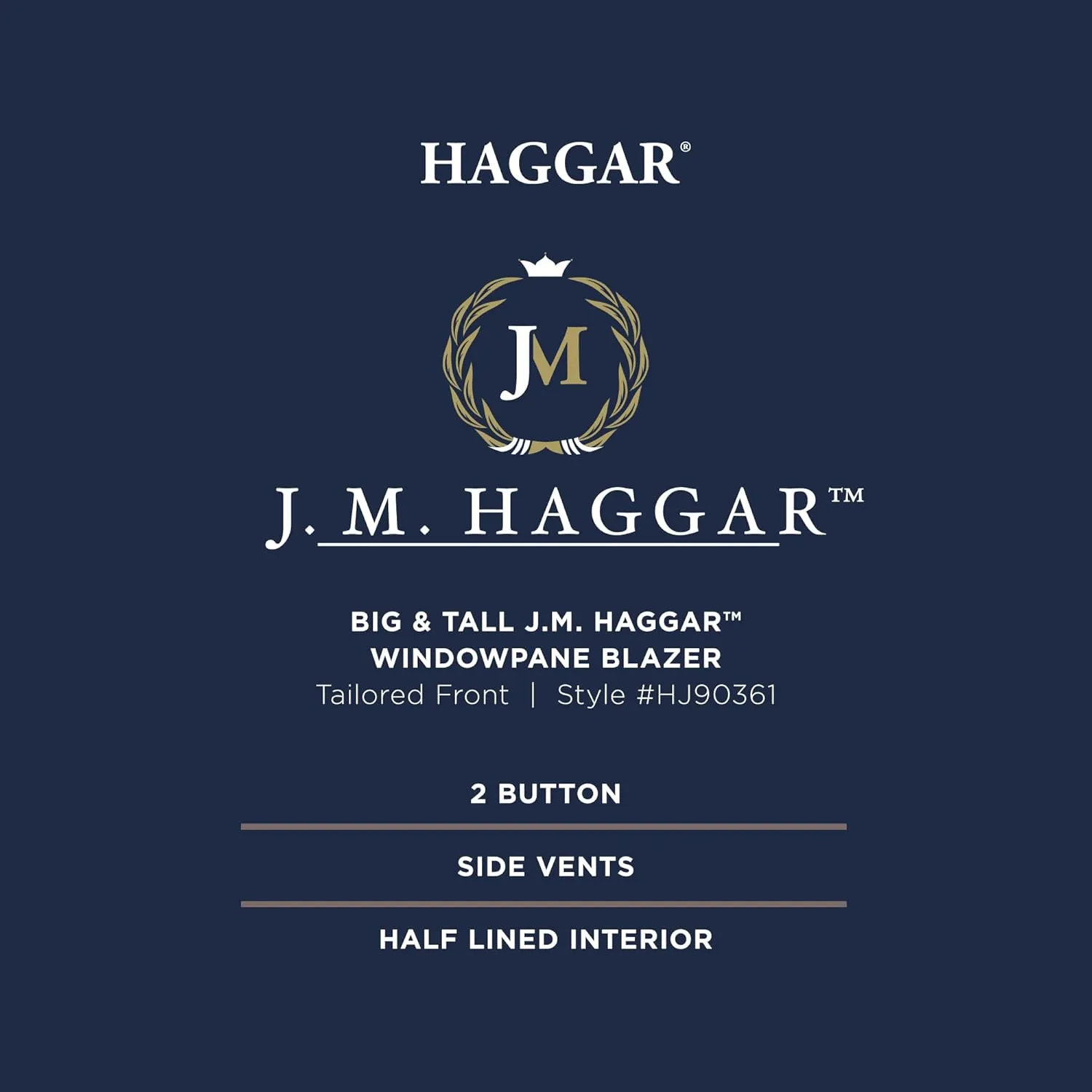 Haggar Men's JMH Premium Tailored Fit Stretch Linen Blend Sport Coat - Regular and Big & Tall Sizes
