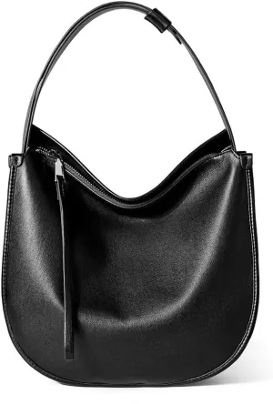 Handmade Soft Leather Tote Bag for Women, Minimalist Casual Shoulder Bag Perfect for Work Commute Travel,Annual New