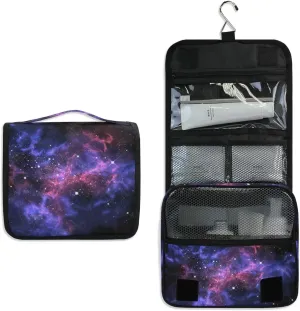 Hanging Toiletry Bag Universe Galaxy Star Space, Makeup Bag Cosmetic Bag Bathroom Travel Organizer Large for Women Girls
