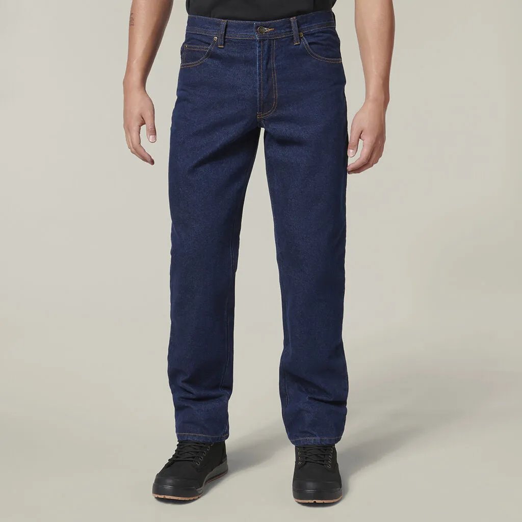 Hard Yakka Heavy Duty Washed Denim Work Jeans