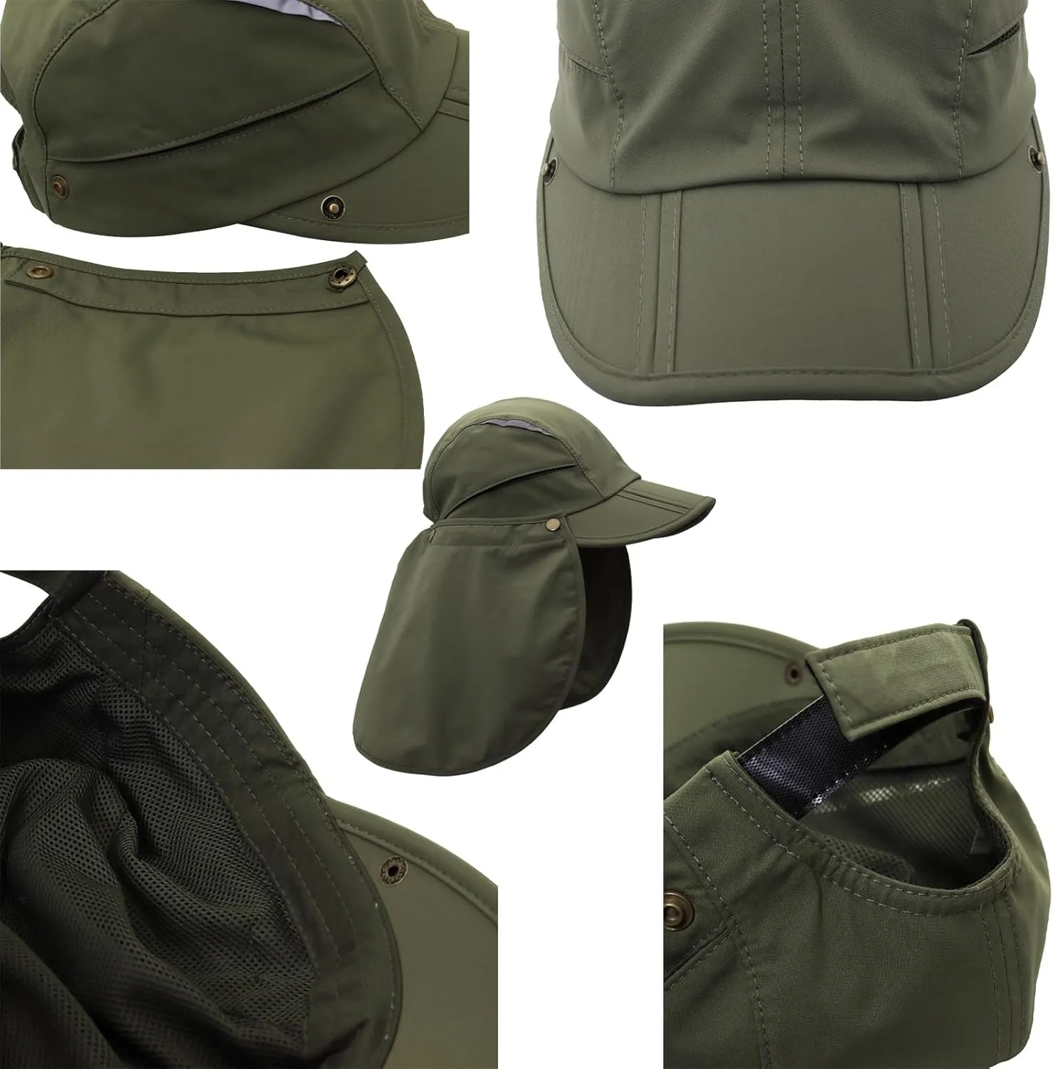 Hat with Neck Protection Detachable Multi-Purpose Summer Sun Hat Sun Protection Breathable Quick Dry UV Protection