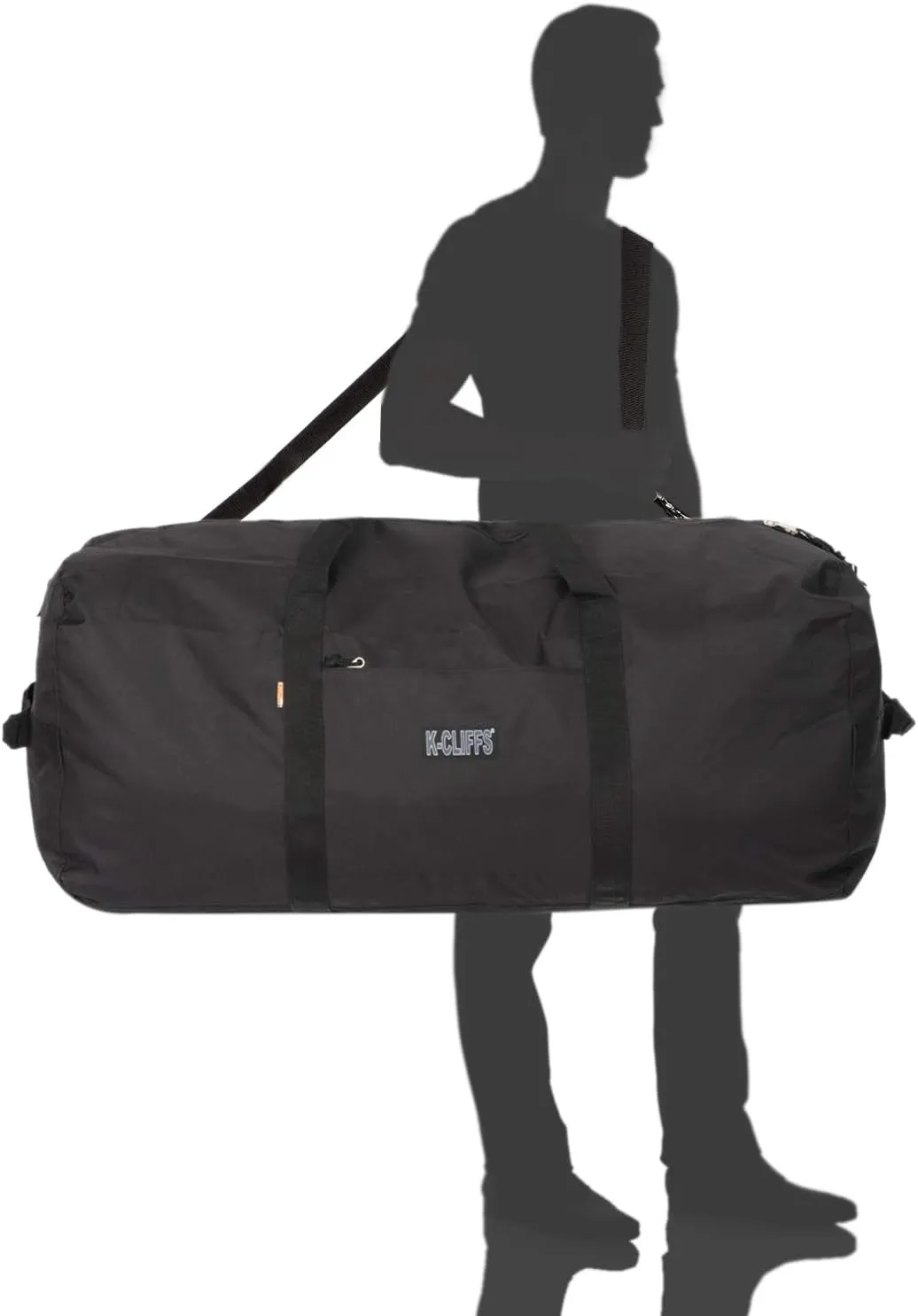 Heavy Duty Cargo Duffel Large Sport Gear Drum Set Equipment Hardware Travel Bag Rooftop Rack Bag (36" x 17" x 17", Black)