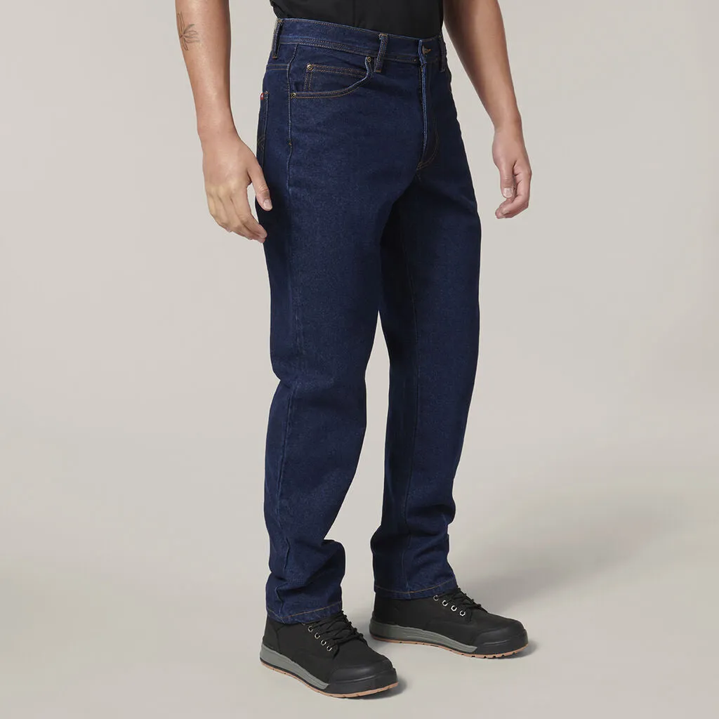 Heavy Duty Washed Denim Work Jeans
