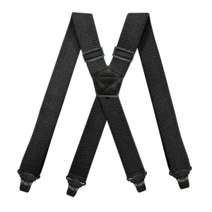 Heavy Duty Work Suspenders - X-Back 4 Plastic Gripper