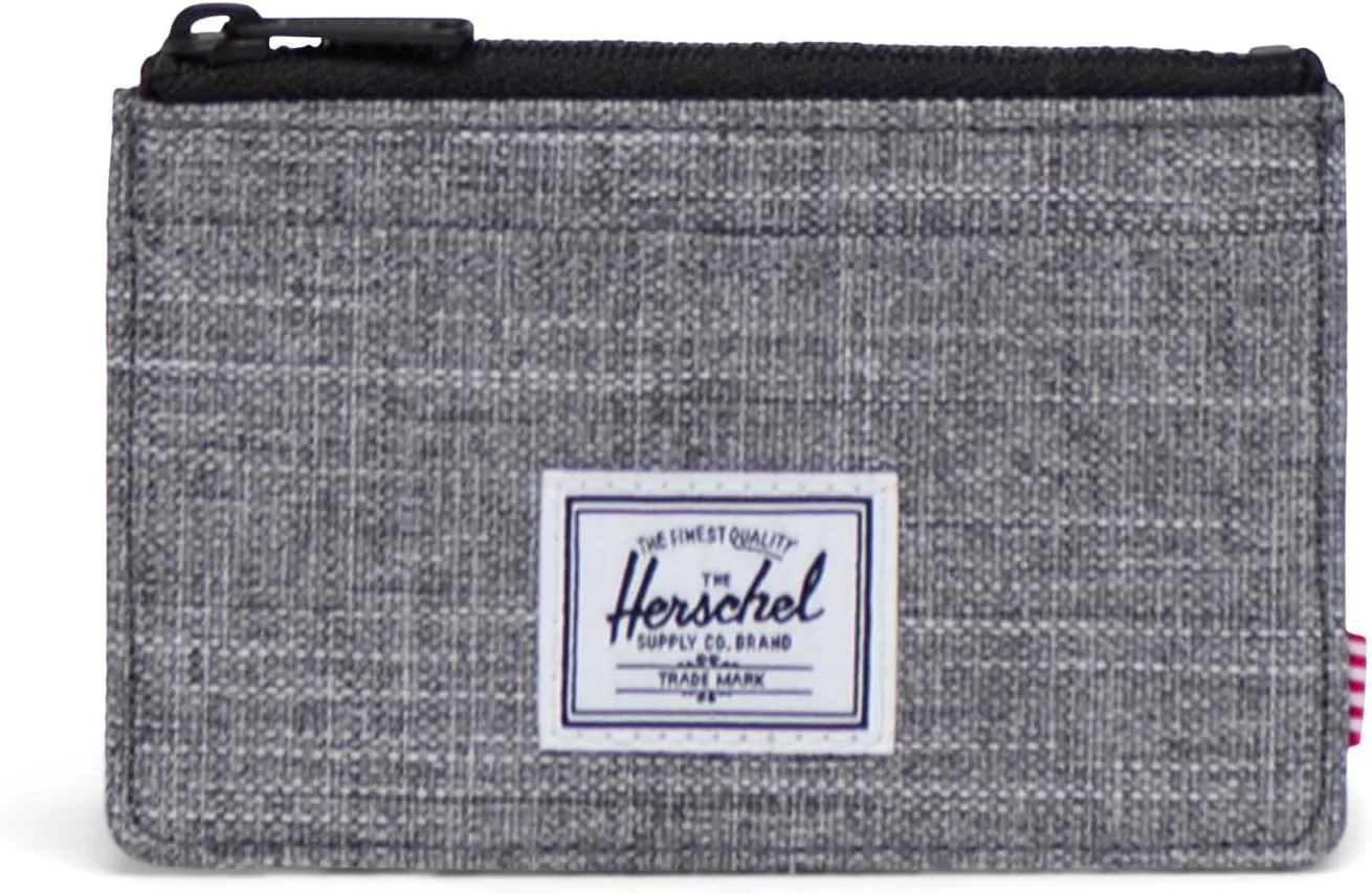 Herschel Supply Co. Oscar Cardholder Wallet, Raven Crosshatch, Standard