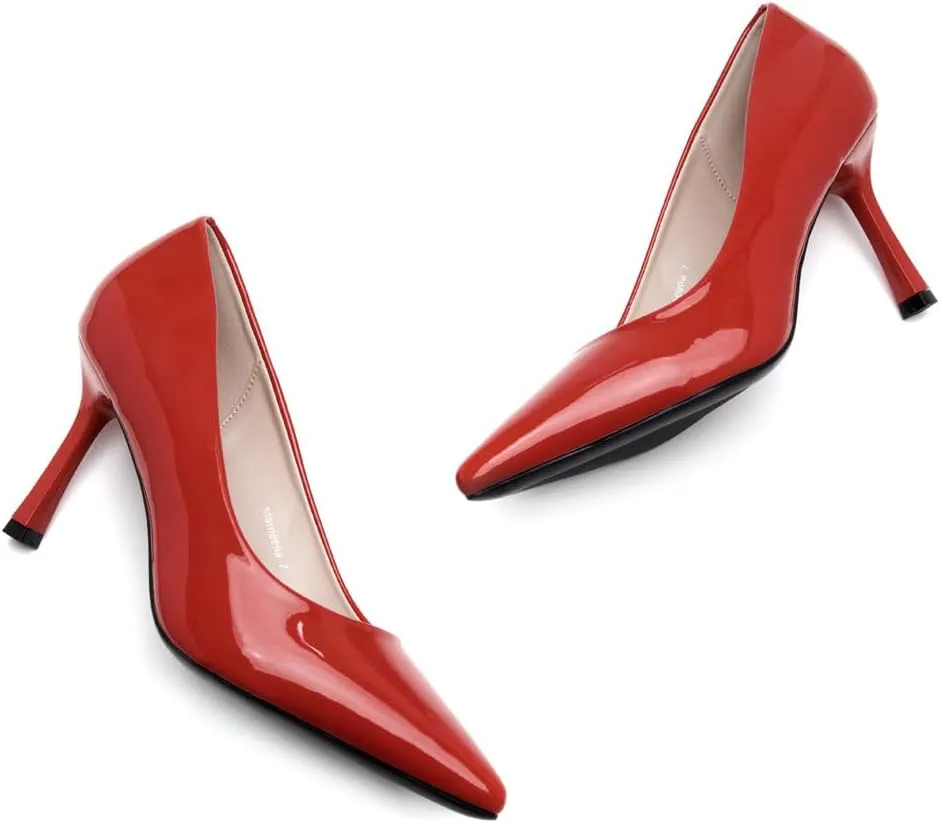 Herstyle Women’s High Heel Pumps – 2025 Trendy Pointed Toe Heels, 3 Inch Closed Toe Stilettos, Elegant Dress Shoes for Work, Office, Wedding & Formal Events