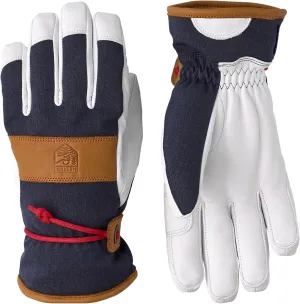 Hestra Women’s Voss CZone 5-Finger Glove I Leather, Waterproof, Alpine Skiing Gloves