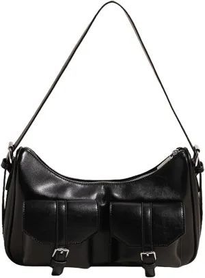 Hobo Bags for Women, Y2k Purse Crescent Shoulder Bag Purse Multi-pocket Crossbody Bag Handbag for Work Travel