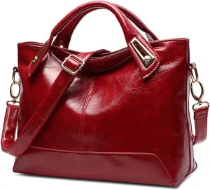 Hobo Handbag and Purses for Women,Top Handle Satchel Purse Tote Shoulder Bags Faux Leather for Ladies