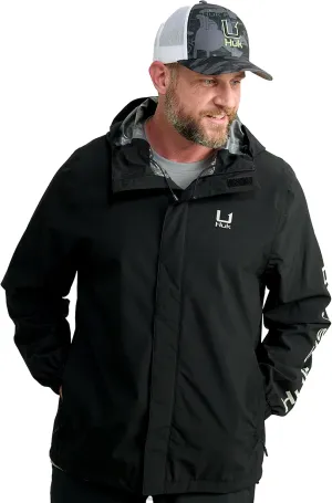 HUK Men's Storm Jacket, Heavy Duty Fishing Rain Coat