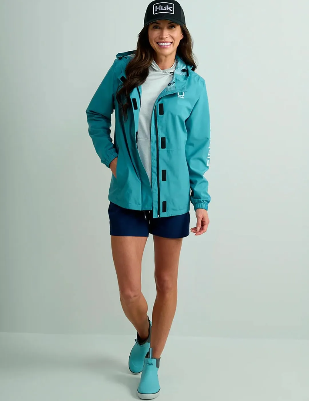 HUK Storm Jacket, Heavy Duty Fishing Rain Coat for Women