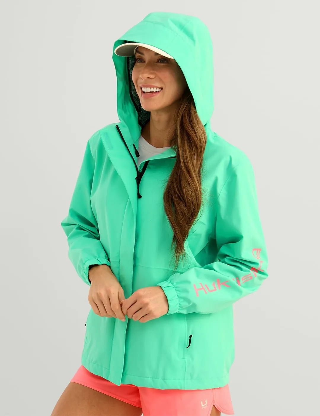 HUK Womens Storm Jacket, Heavy Duty Fishing Rain Coat for Women