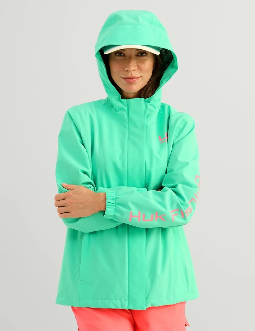 HUK Womens Storm Jacket, Heavy Duty Fishing Rain Coat for Women
