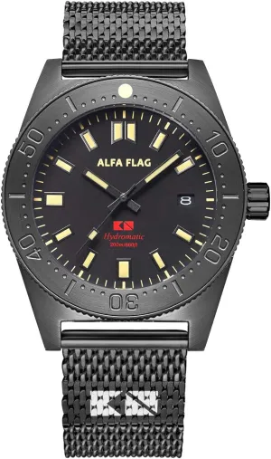 Hydromatic 200m/660ft Diver Watch Professional Automatic Men's Sport Watch, Afhm200b-1, Professional Diving