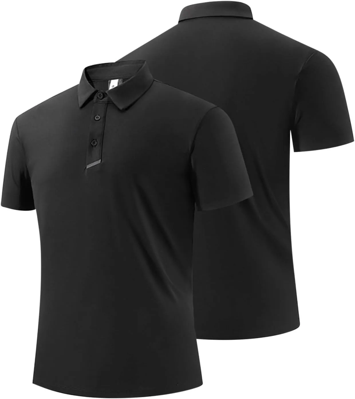Ice Silk Shirts for Men Summer Fashion Short Sleeve Tactical Performance Polo Blouse Casual Lightweight Loose Blouse