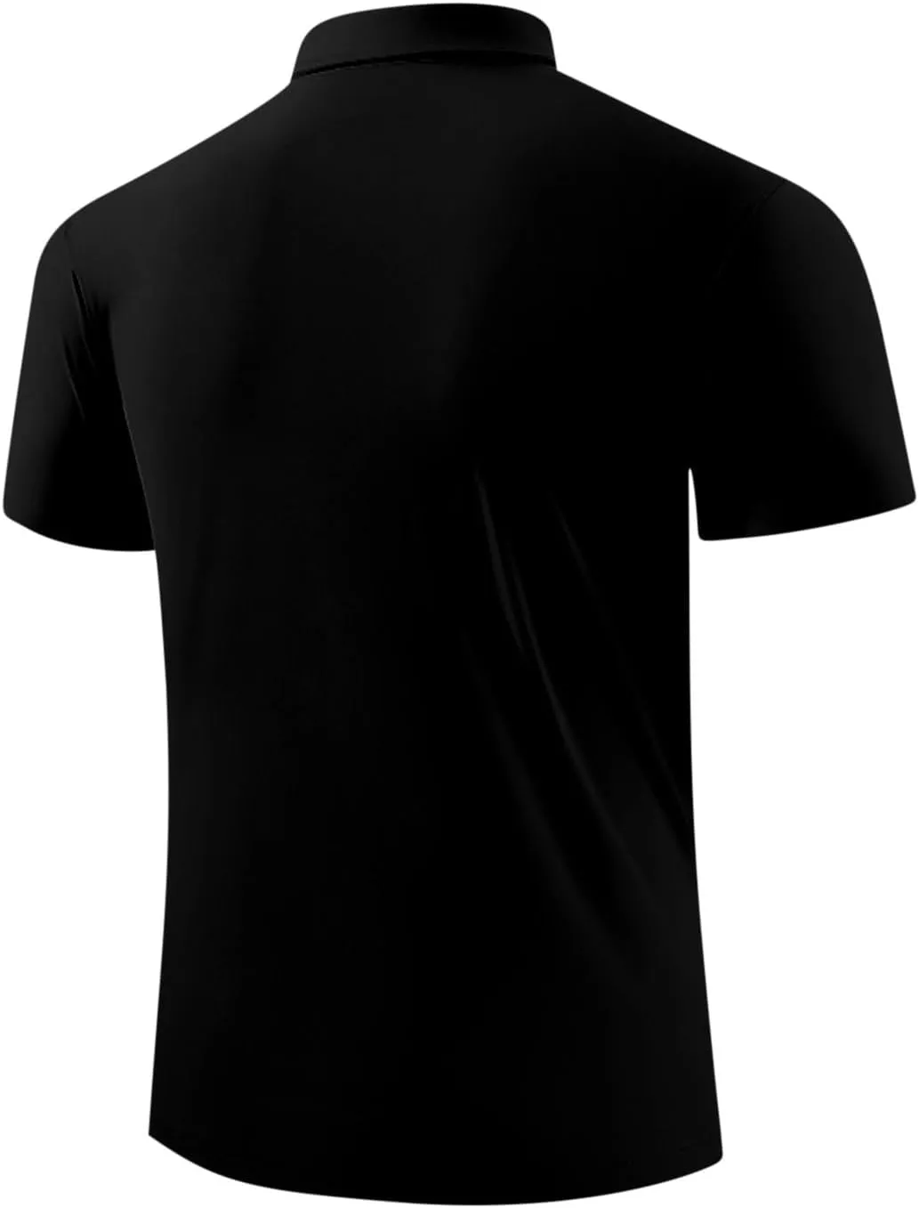 Ice Silk Shirts for Men Summer Fashion Short Sleeve Tactical Performance Polo Blouse Casual Lightweight Loose Blouse
