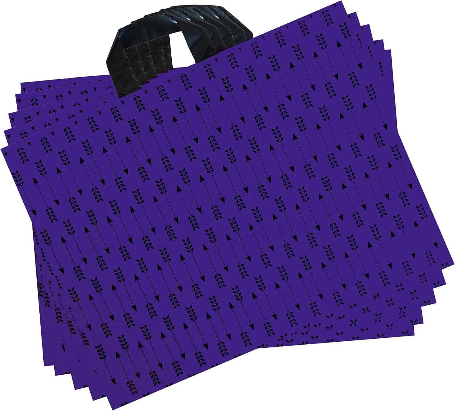 Infinite Pack Large Thank You Merchandise Bags w/Loop Handle, Glossy Boutique Bag, 3" Bottom Gusset & 3 Mil Thick