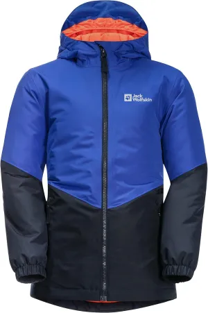 Jack Wolfskin Unisex Kids Trios Jacket K Outerwear, Active Blue, Large US