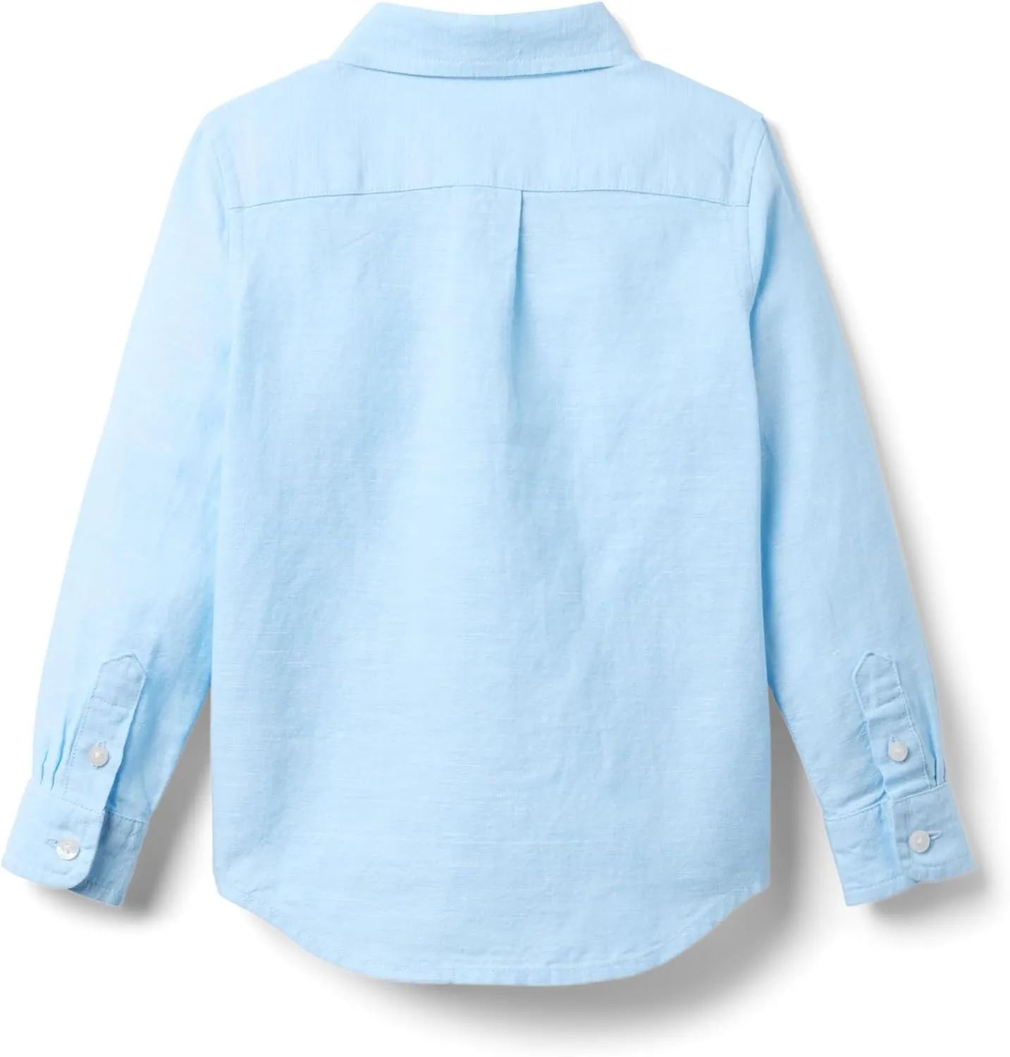 Janie and Jack Boys' Linen Roll-up Shirt (Toddler/Little Big Kid)