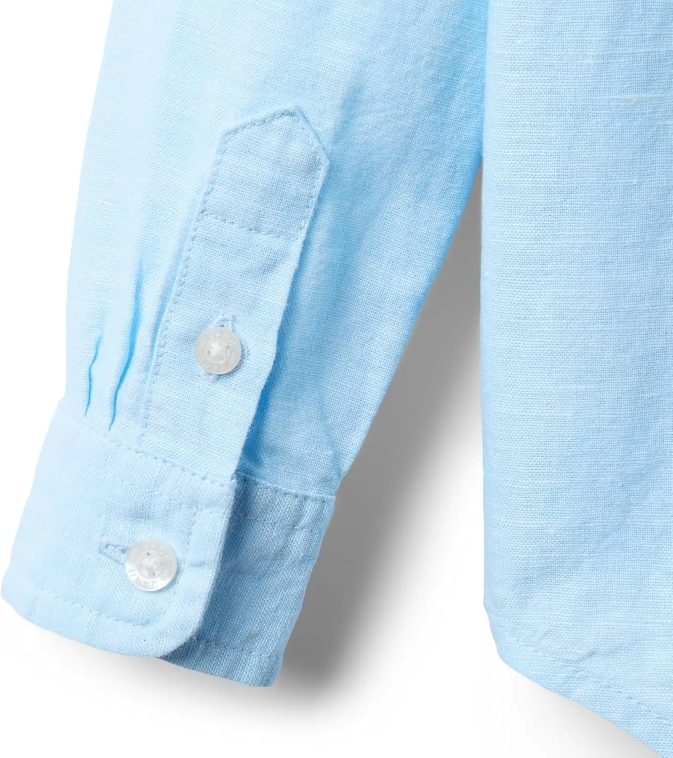 Janie and Jack Boys' Linen Roll-up Shirt (Toddler/Little Big Kid)