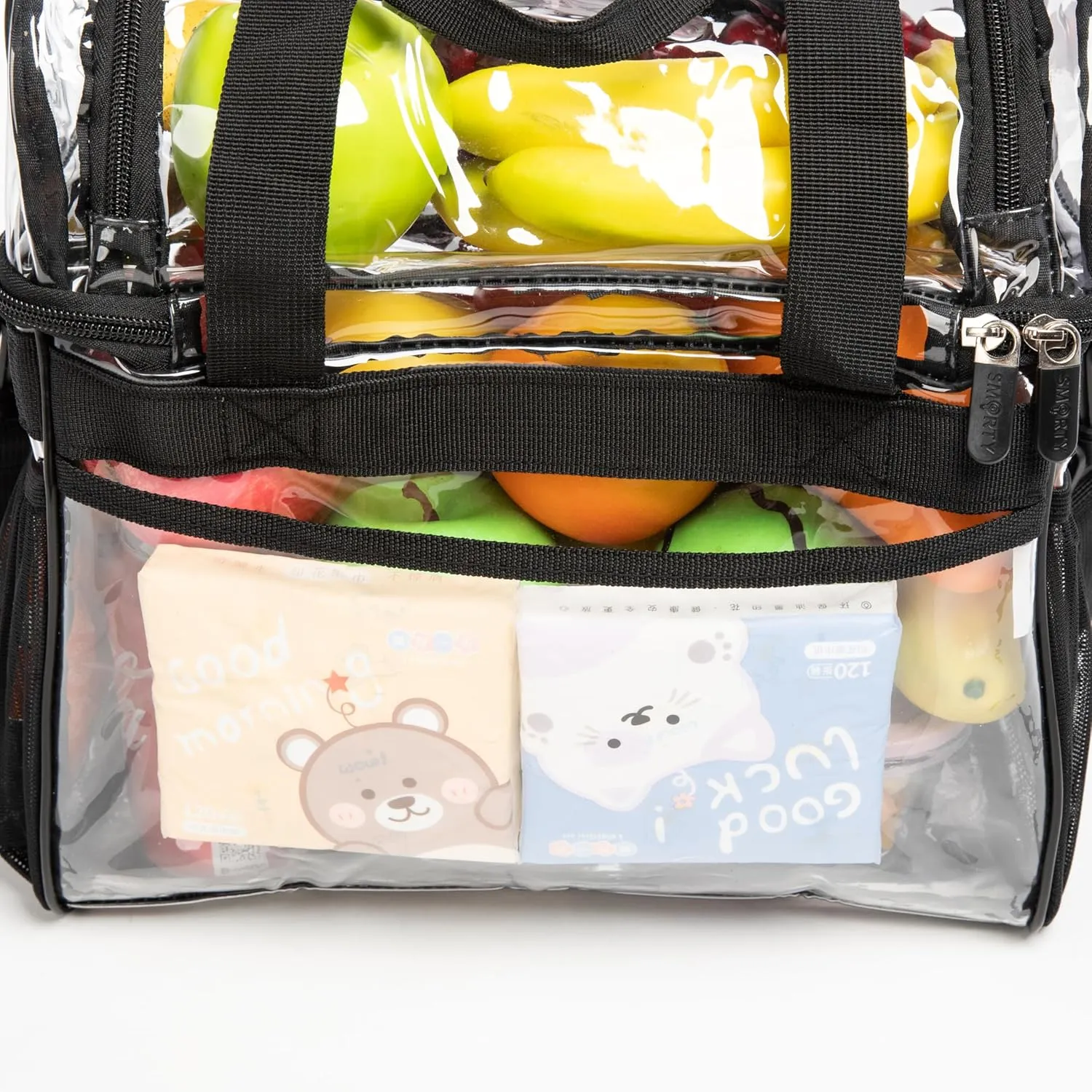 J.CARP Clear Bag Heavy Duty Backpack Durable Transparent See Through Bag