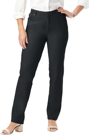 Jessica London Women's Plus Size Classic Cotton Denim Straight-Leg Jean