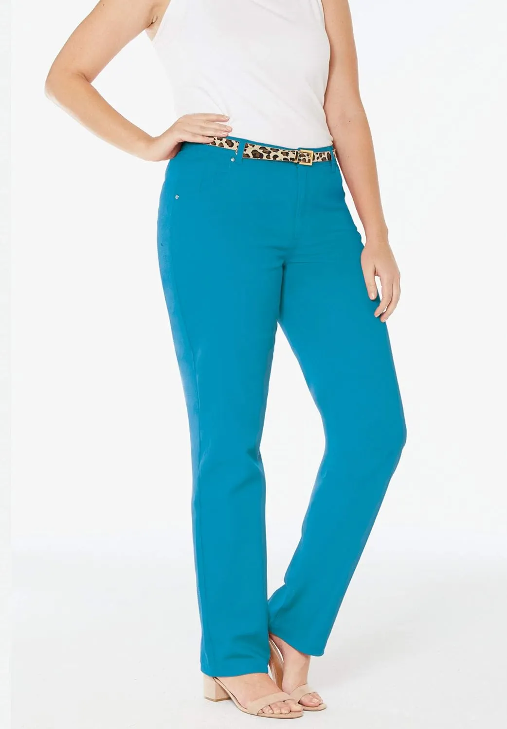 Jessica London Women's Plus Size Classic Cotton Denim Straight-Leg Jean