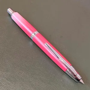 JH10 Press Fountain Pen Fine Nib with Velvet bag, Retractable Nib Calligraphy Ink Pen with Converter Writing (Gradient Red)
