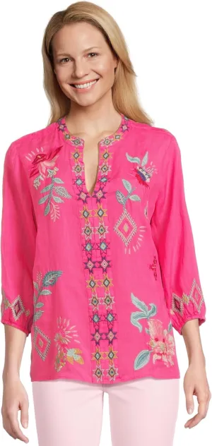 Johnny Was Women's Paris Effortless Blouse