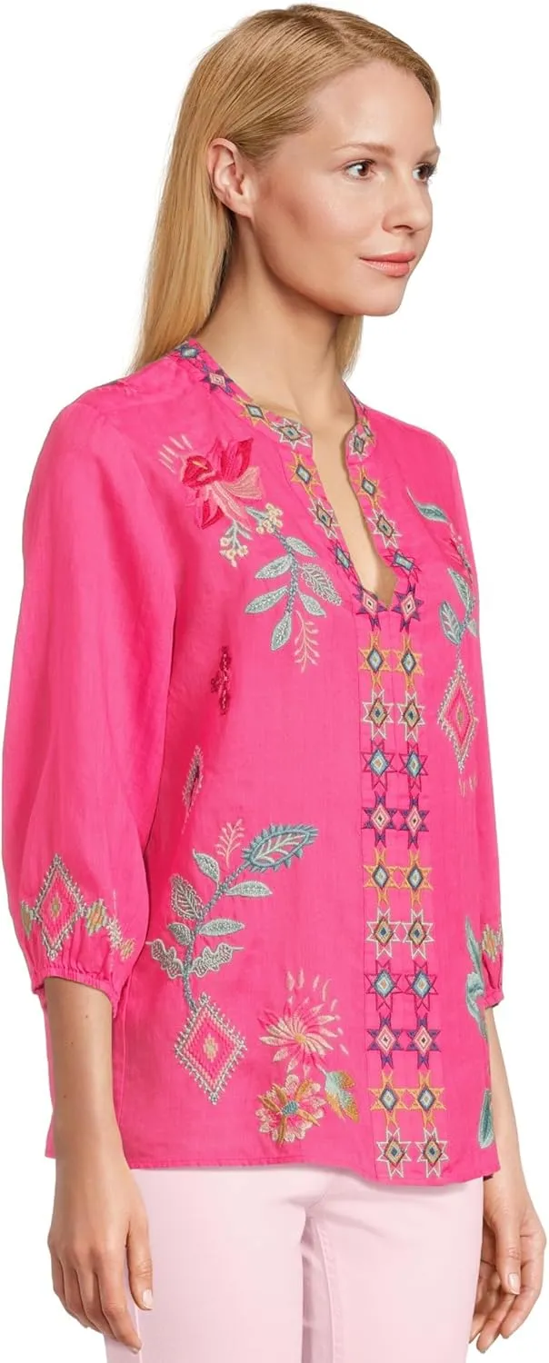 Johnny Was Women's Paris Effortless Blouse