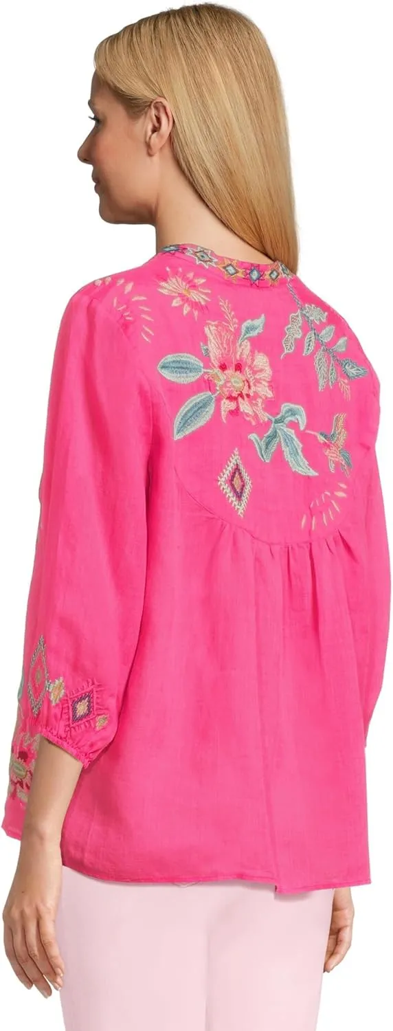 Johnny Was Women's Paris Effortless Blouse