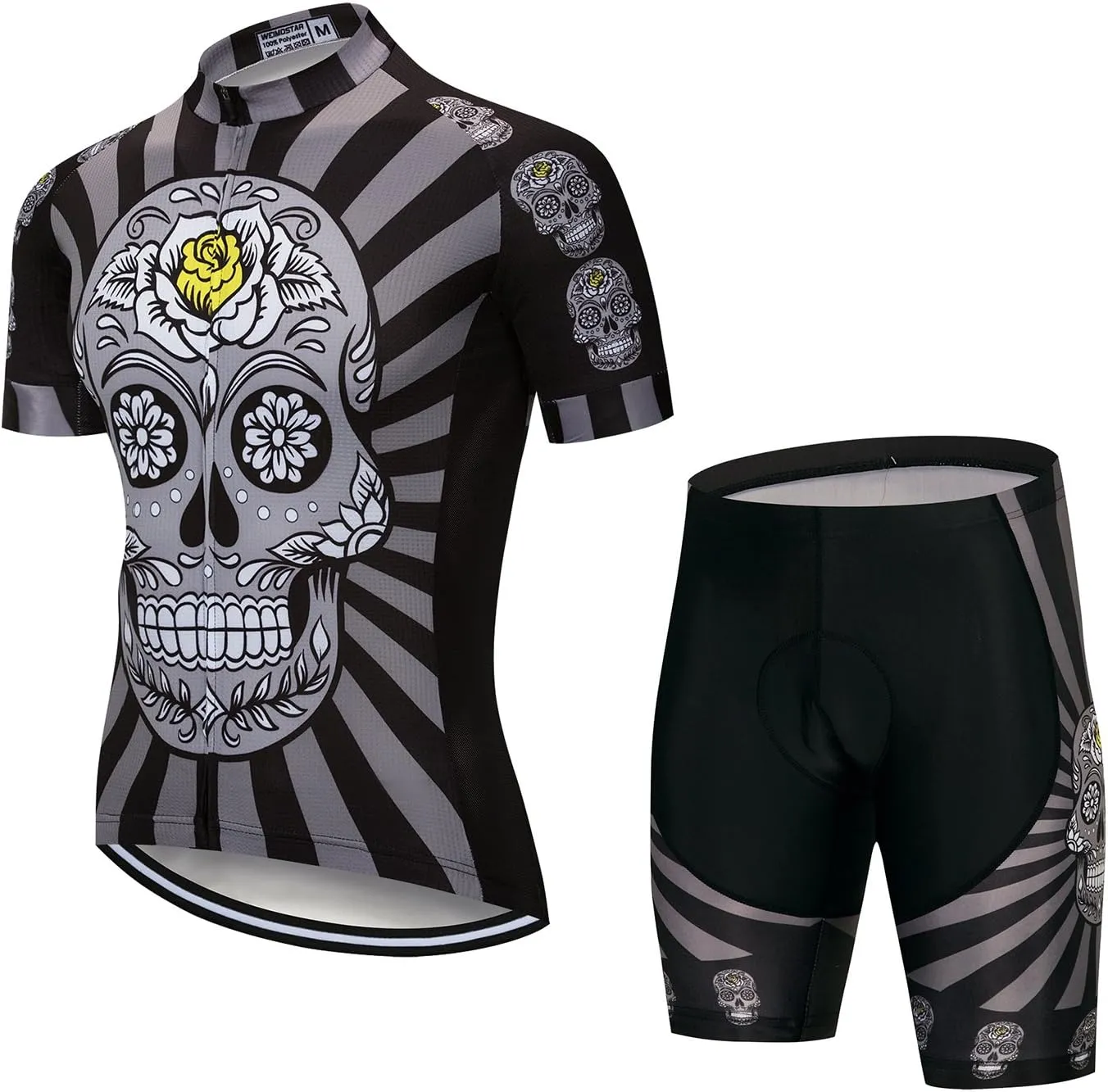 JPOJPO Cycling Jersey Men, Mountain Bike Shirt Tops S-5XL - Breathable and Quick Dry
