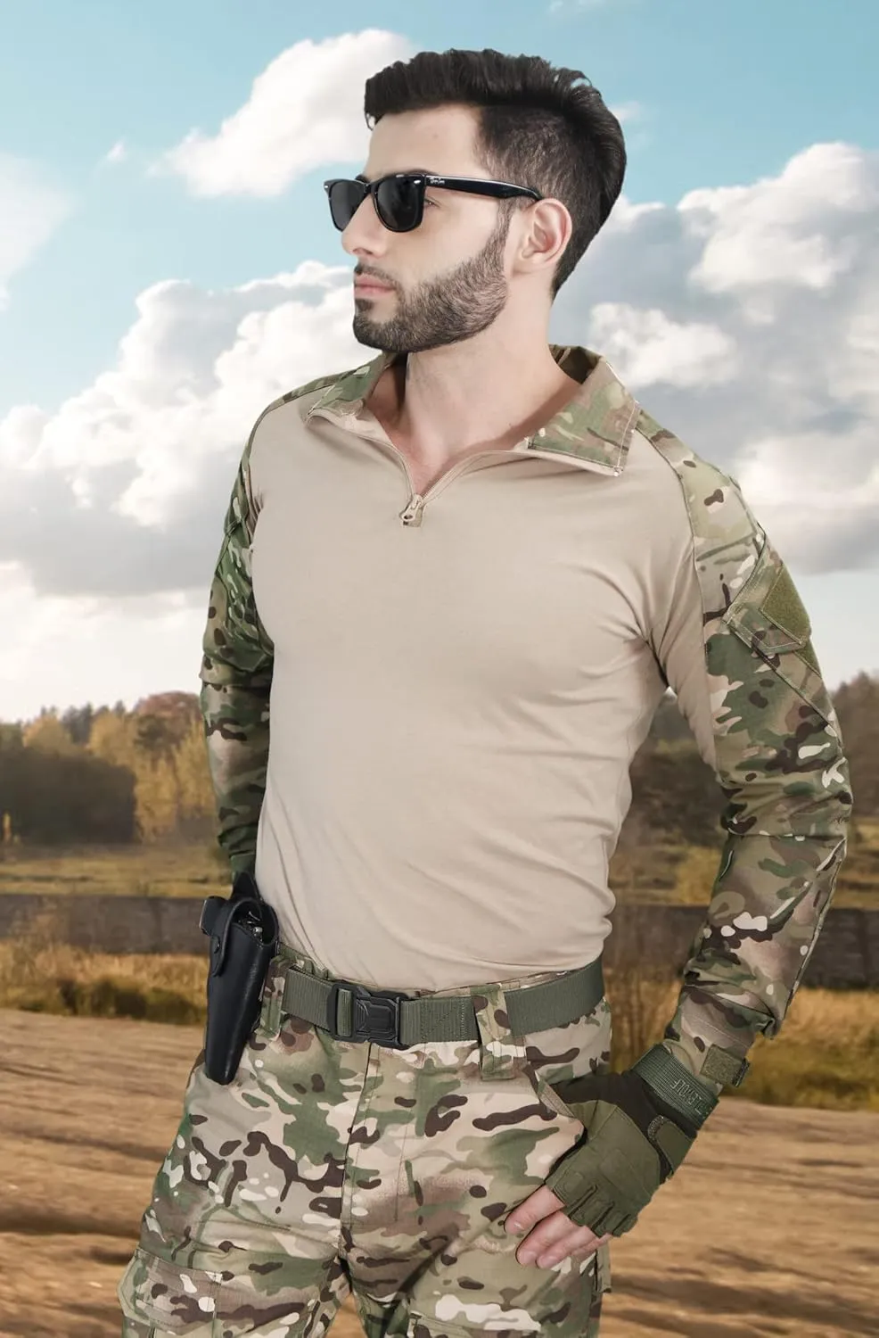 JUKMO Tactical Belt for Men, Military Rigger 1.5" Nylon Web Work Belt with Quick Release Heavy Duty Buckle