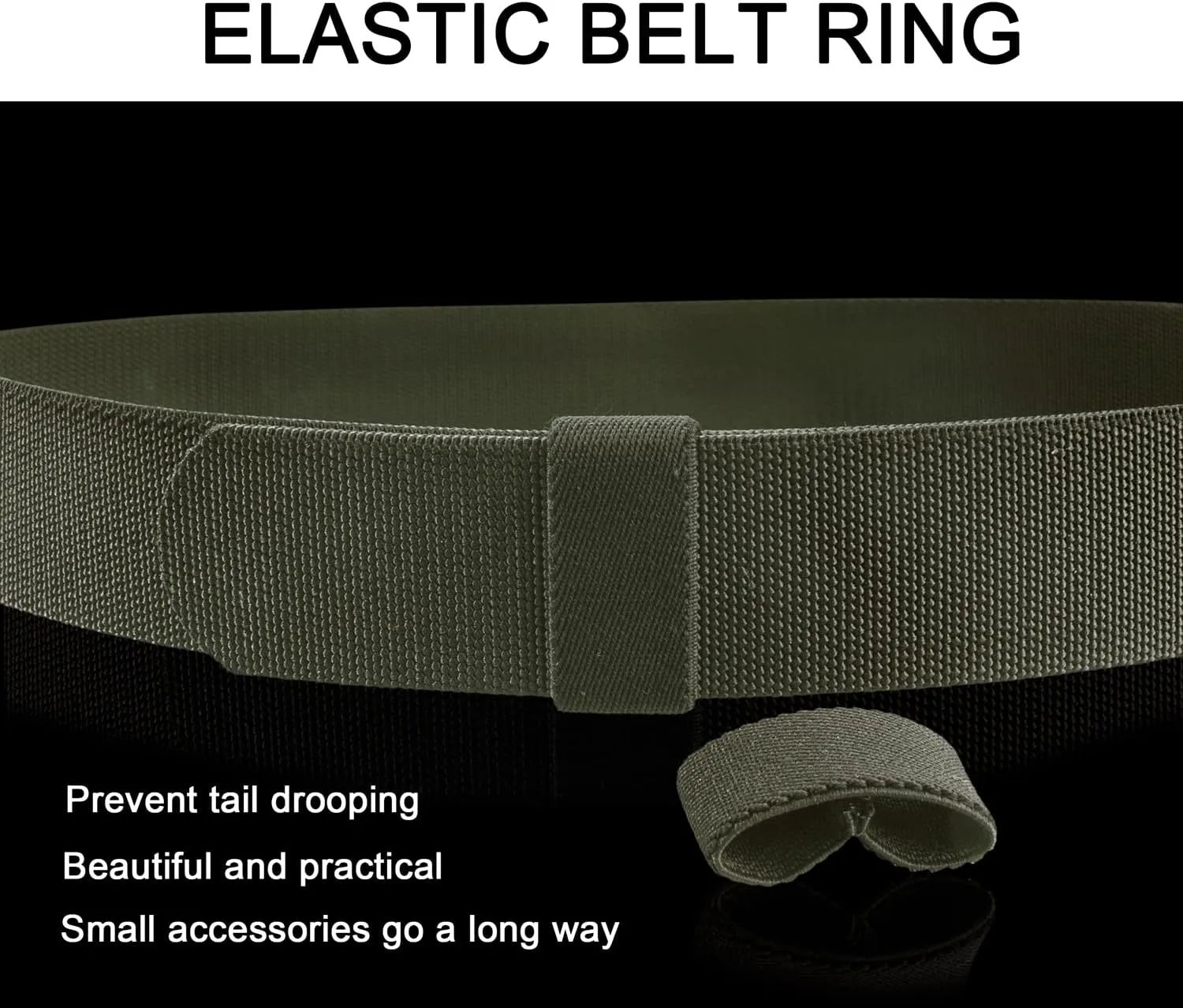 JUKMO Tactical Belt for Men, Military Rigger 1.5" Nylon Web Work Belt with Quick Release Heavy Duty Buckle