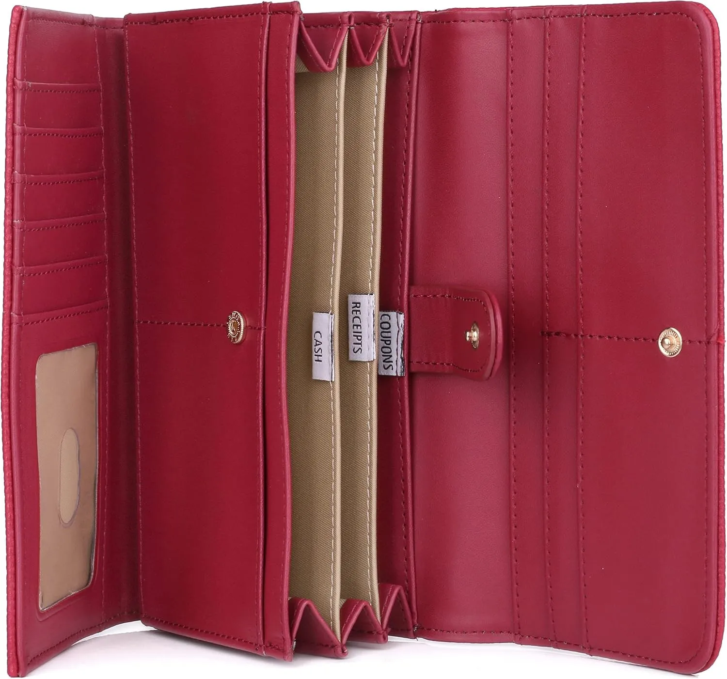 Julia Buxton Bianca Wallet Red