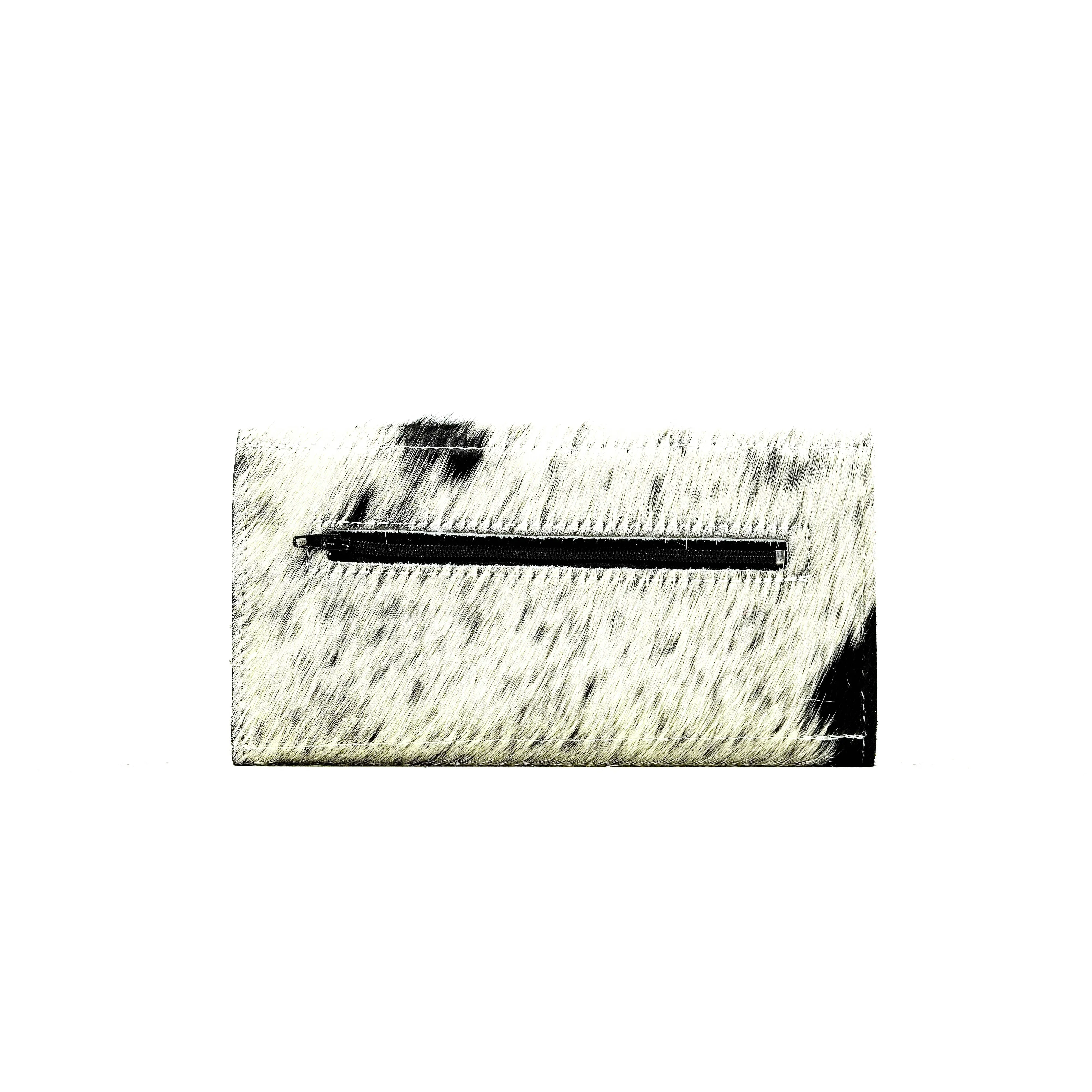 Kacey Wallet - Black & White w/ Onyx Aztec