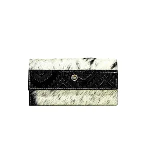 Kacey Wallet - Black & White w/ Onyx Aztec
