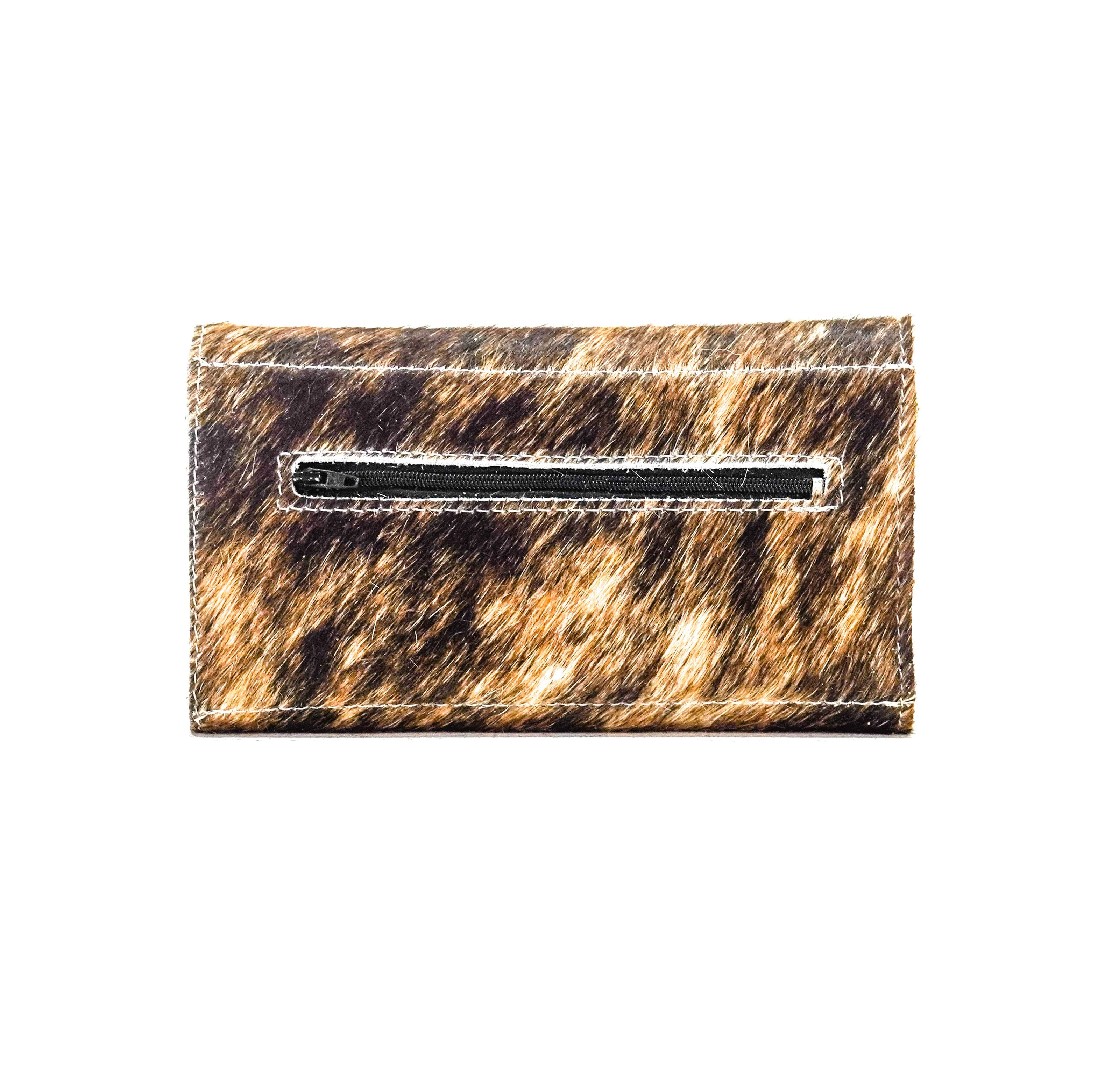 Kacey Wallet - Brindle w/ Golden Tool