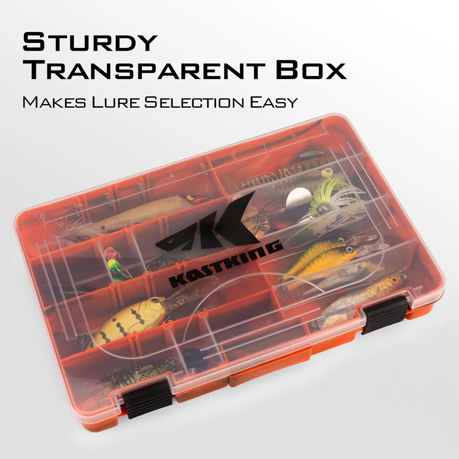 KastKing Bait Vault Camouflage Tackle Box, Plastic Tackle Trays, Fishing Tackle Box Storage Organizer with Removable Dividers, 2 Packs /4 Packs Lure Boxes Terminal Tackle Storage