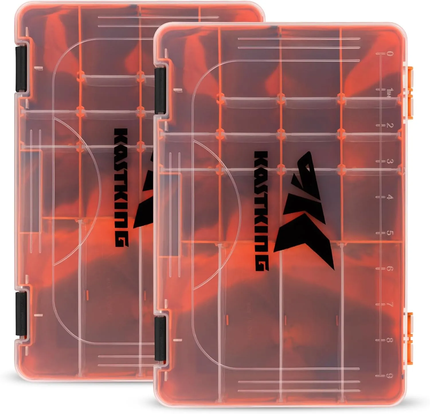 KastKing Bait Vault Camouflage Tackle Box, Plastic Tackle Trays, Fishing Tackle Box Storage Organizer with Removable Dividers, 2 Packs /4 Packs Lure Boxes Terminal Tackle Storage