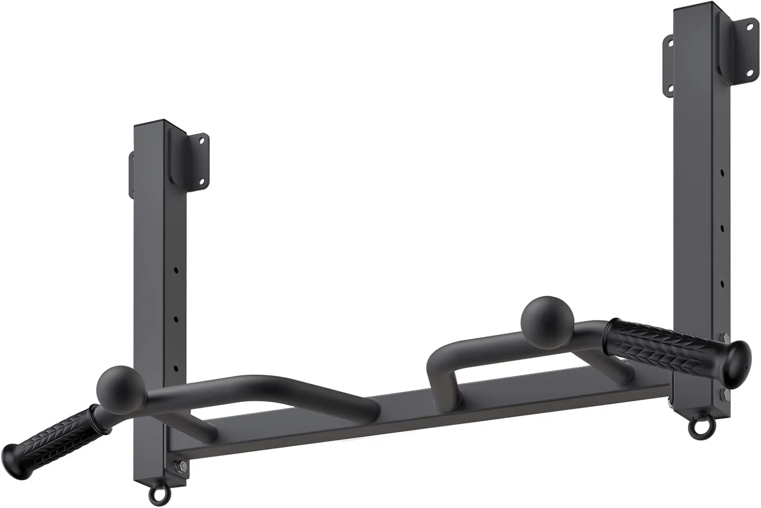 Kipika Joist Mounted Pull Up Bar - Heavy Duty Chin Up Bar - 4 Height Levels, Multi-Angle Grip, Rings for Accessories - Ideal for Home Gym Workout