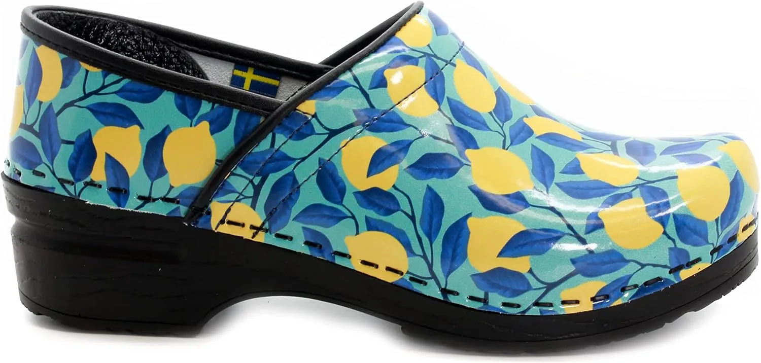 KLÄGN Women's Professional Printed Leather Clogs
