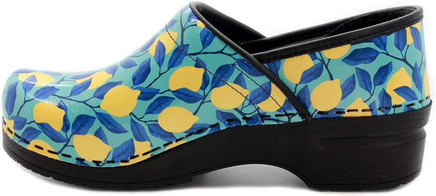 KLÄGN Women's Professional Printed Leather Clogs