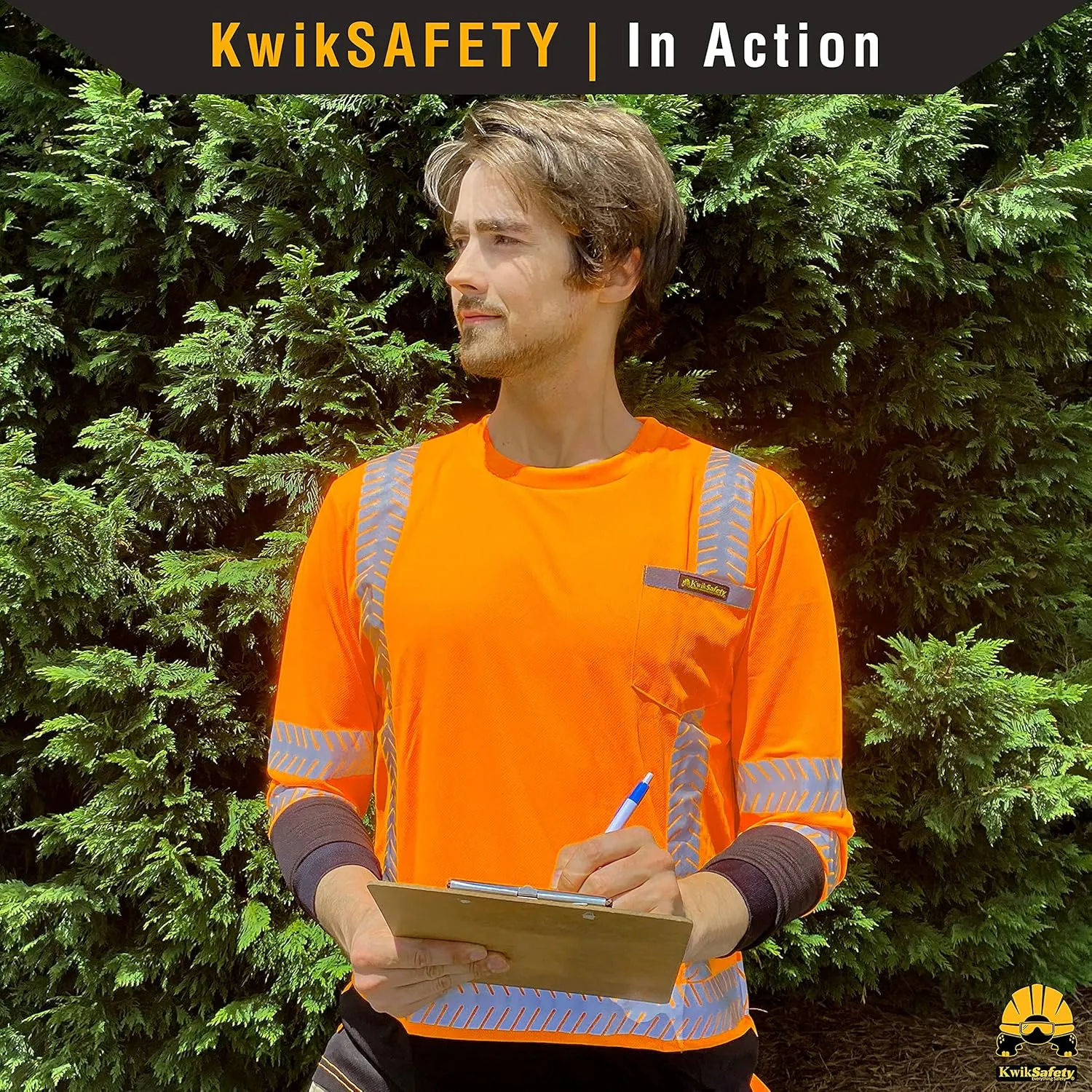 KwikSafety - Charlotte, NC - Premium Long Sleeve Safety Shirts [Crew Neck, Button & Zip Collar] Class 3 ANSI Tested OSHA
