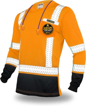 KwikSafety - Charlotte, NC - Premium Long Sleeve Safety Shirts [Crew Neck, Button & Zip Collar] Class 3 ANSI Tested OSHA